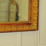 very large antique french gilt gesso wall mirror