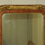 very large antique french gilt gesso wall mirror