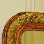 very large antique french gilt gesso wall mirror