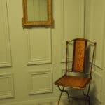antique 19c french gilt gesso wall mirror