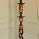 astonishingly rare antique kashmiri floor standing open twist lamp