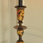 astonishingly rare antique kashmiri floor standing open twist lamp