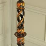 astonishingly rare antique kashmiri floor standing open twist lamp