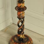 astonishingly rare antique kashmiri floor standing open twist lamp