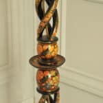 astonishingly rare antique kashmiri floor standing open twist lamp