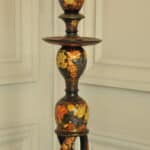 astonishingly rare antique kashmiri floor standing open twist lamp