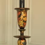 astonishingly rare antique kashmiri floor standing open twist lamp