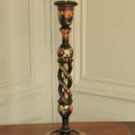 an antique kashmiri open twist table lamp