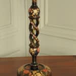 an antique kashmiri open twist table lamp