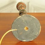 an antique kashmiri open twist table lamp