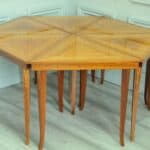 a rare set of italian sorrento inlaid tables