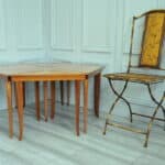 a rare set of italian sorrento inlaid tables