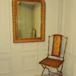 very large antique french gilt gesso wall mirror