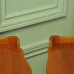 a lovely pair of mid c french satinwood bedside tables
