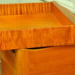 a lovely pair of mid c french satinwood bedside tables