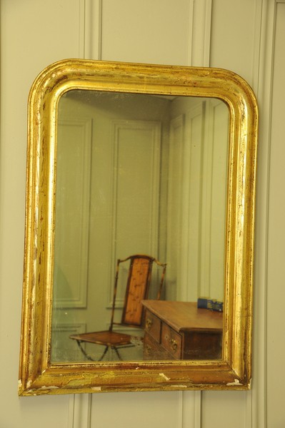 a very large antique french 19c gilt gesso wall hanging mirror