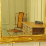 a very large antique french 19c gilt gesso wall hanging mirror