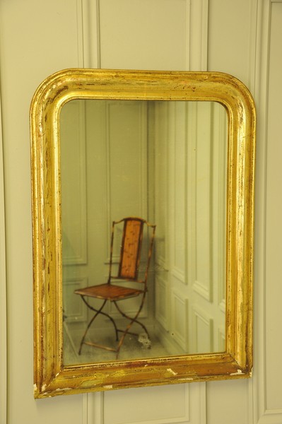 a very large antique french 19c gilt gesso wall hanging mirror