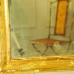 a very large antique french 19c gilt gesso wall hanging mirror
