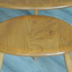 a vintage set of ercol pebble nesting tables