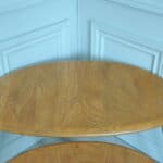 a vintage set of ercol pebble nesting tables