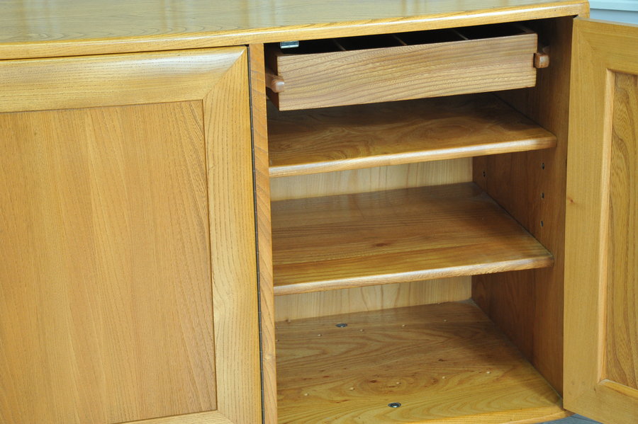 ercol three door sideboard