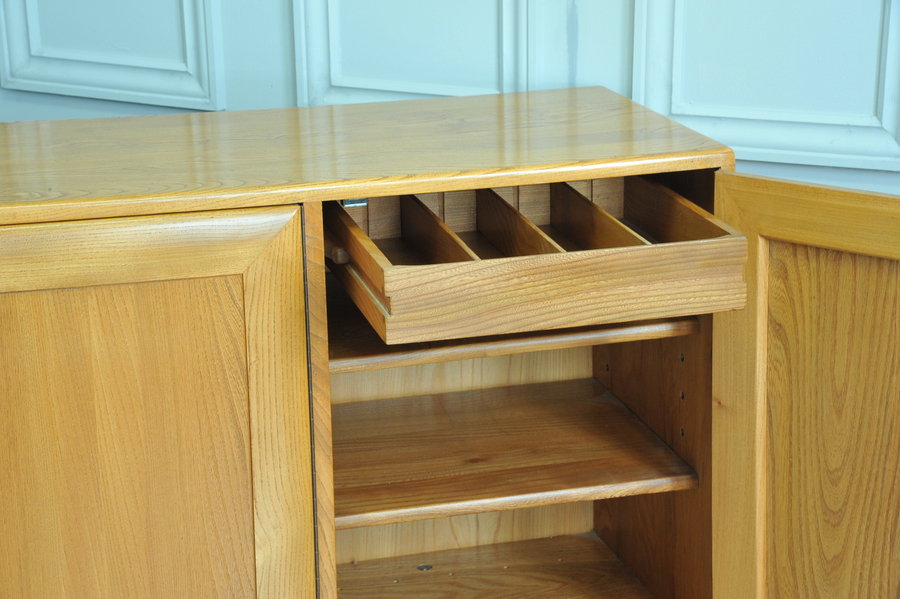 ercol three door sideboard