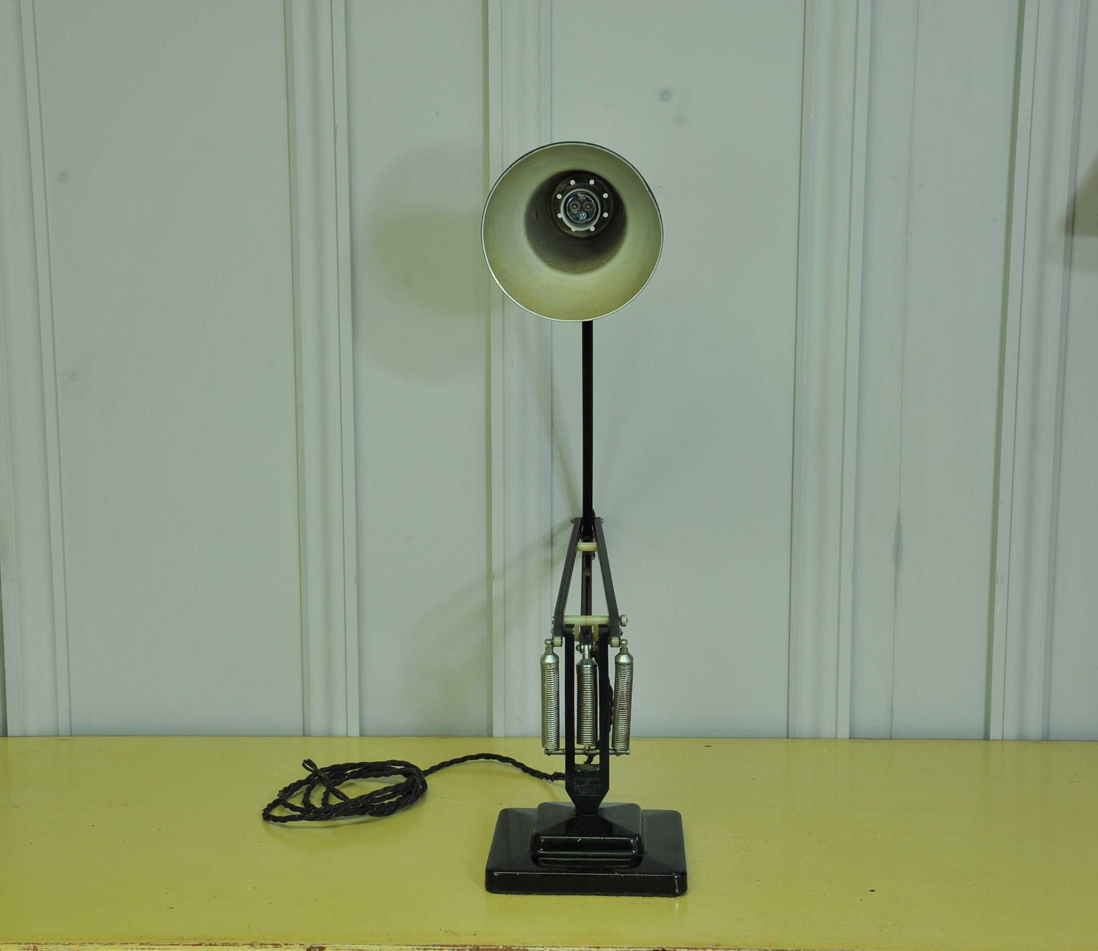 original vintage herbert terry two step anglepoise desk lamp