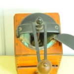 a vintage french coffee grinder