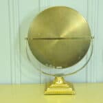 a vintage brass and steel dressing mirror by durlston designs