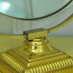 a vintage brass and steel dressing mirror by durlston designs