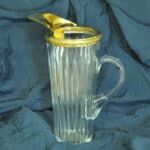 stunning art deco vintage french silver gilt cocktail jug