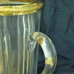 stunning art deco vintage french silver gilt cocktail jug