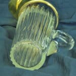 stunning art deco vintage french silver gilt cocktail jug