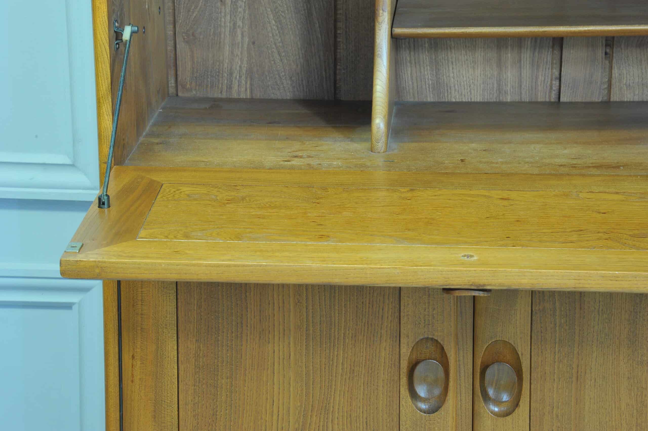 a vintage ercol drinks cocktail bureau cabinet