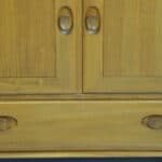 a vintage ercol drinks cocktail bureau cabinet