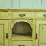 antique painted mahogany and pine dresser base