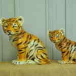 vintage ceramic tiger cubs