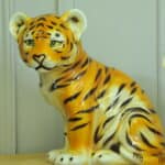 vintage ceramic tiger cubs