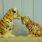 vintage ceramic tiger cubs