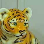 vintage ceramic tiger cubs