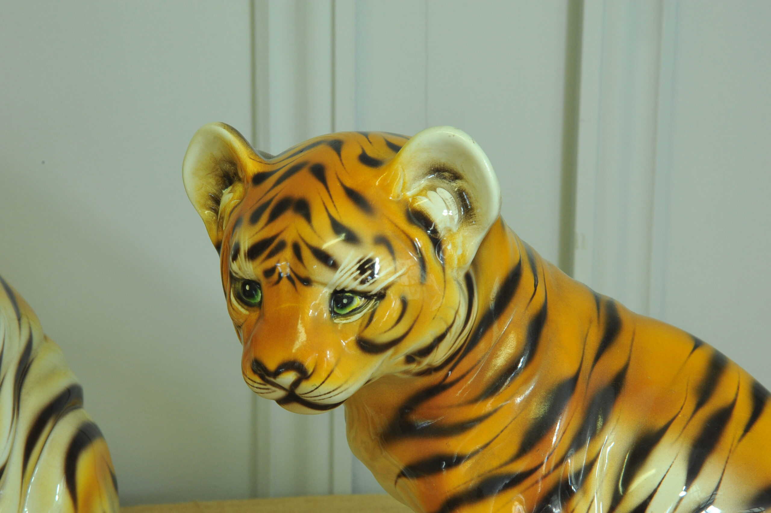 vintage ceramic tiger cubs