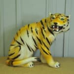 vintage ceramic tiger