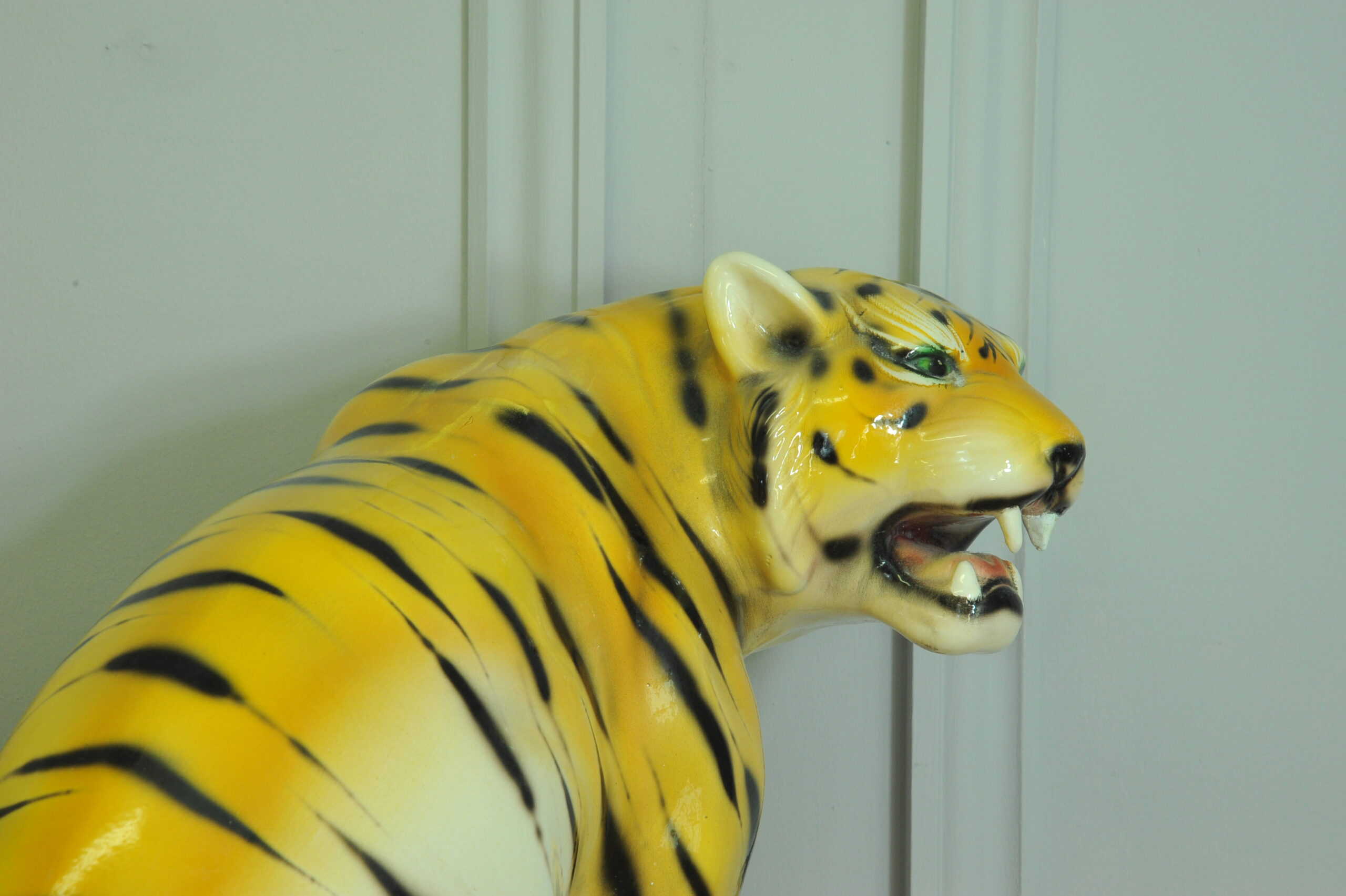 vintage ceramic tiger