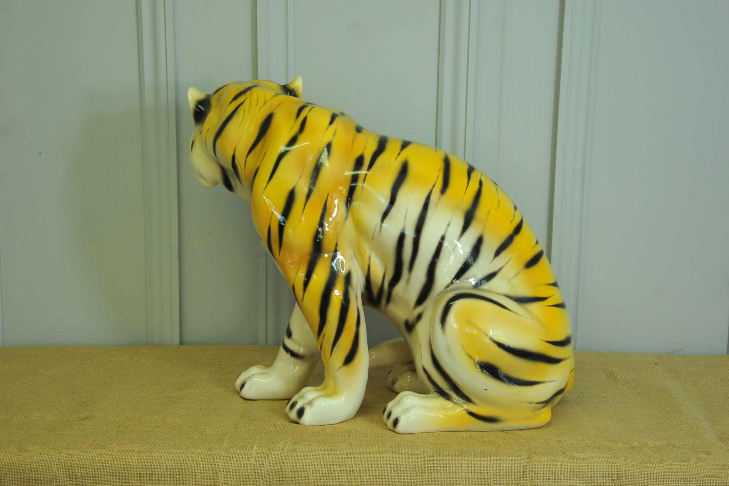 vintage ceramic tiger