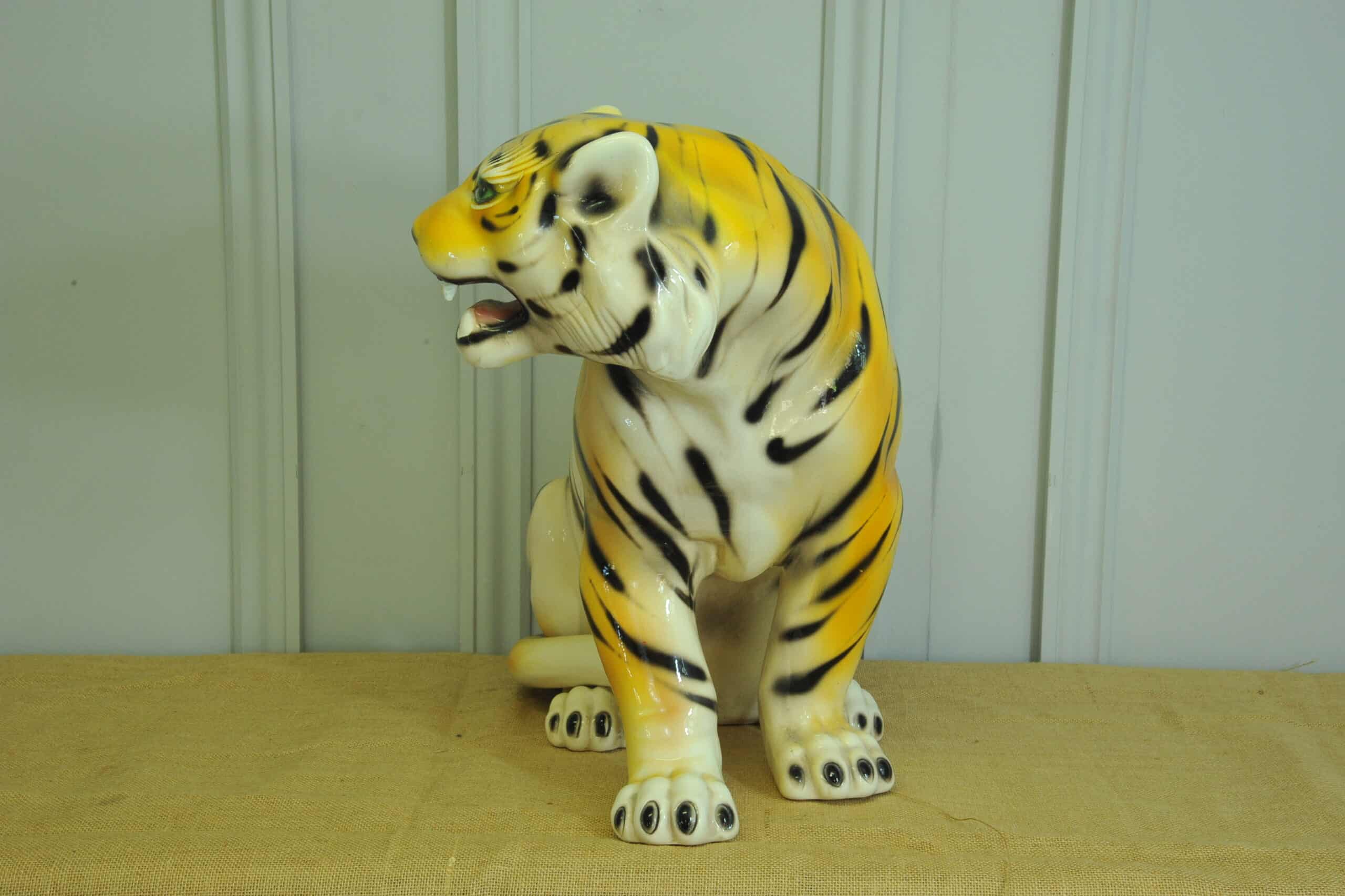 vintage ceramic tiger