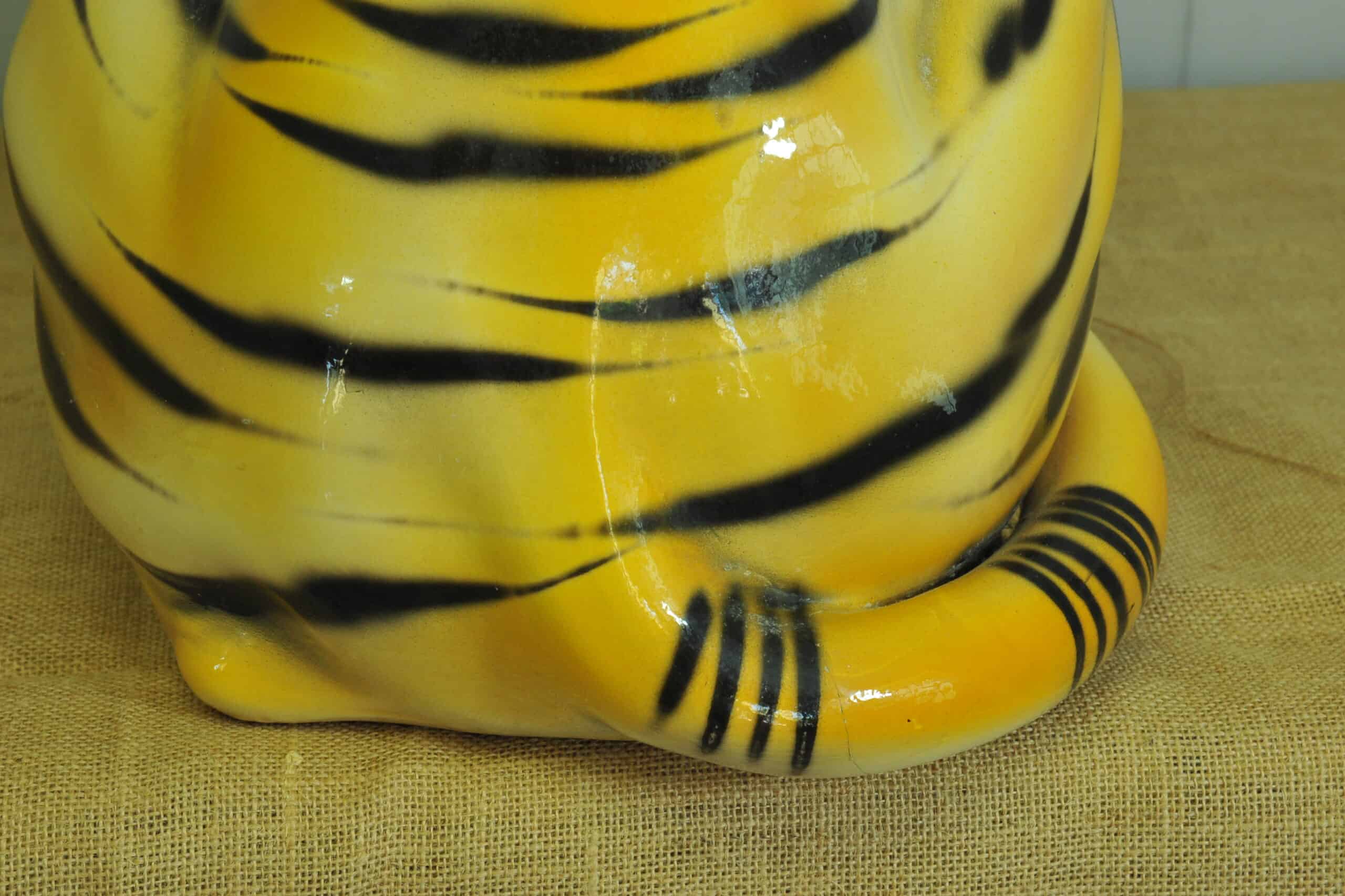 vintage ceramic tiger