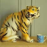 vintage ceramic tiger