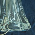 vintage daum crystal table lamp base