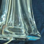 vintage daum crystal table lamp base